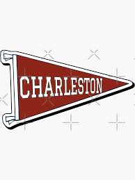 College Of Charleston South Carolina Cougars Cofc C Of C The College Pennant Sticker By Hypecollege College Pennants College Of Charleston Charleston