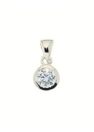 Vous trouverez sans mal un bijou en or que vous adorerez porter au quotidien. Pendentif Argent Oxyde De Zirconium 5mm Serti Clos Ref 28865