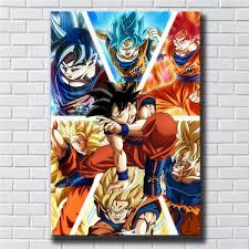 Super saiyan rose goku black figure. No Frame Rolled Up Canvas Dragon Ball Z Goku Super Saiyan 1 Pieces Paintings Hd Print On Canvas Home Decor Room Wall Art Poster Wish