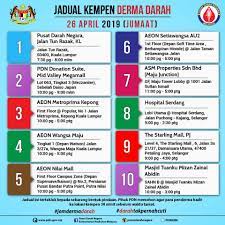 Kementerian kesihatan malaysia (kkm) tidak wajar lepas tangan dalam isu pemandu mabuk yang melanggar orang awam sehingga menyebabkan kematian. Jadual Pusat Darah Negara Kementerian Kesihatan Malaysia Facebook
