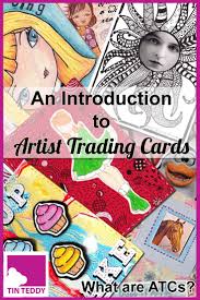 You can then use the plastic card holders in a binder to bring to a trade and store in your own binder collection. Introduction To Artist Trading Cards What Are Atcs Art Trading Cards Trading Card Ideas Artist Trading Cards