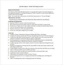 Strong communication and interpersonal skills, get well with other company staffs and able to deal with problems from clients in an appropriate. 10 Sample Sales Representative Job Description Templates Free Sample Example Format Free Premium Templates