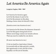 Let America Be American Again By Langston Hughes Langston Hughes Poems Langston Hughes Quotes Langston Hughes