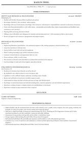 Sample mechanical engineering resume—see more templates and create your resume here. Mechanical Field Engineer Resume Sample Mintresume