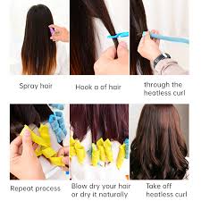 The most popular heatless styling hack right now is the heatless hair curling ribbon kit, and the results have been making us rethink our curling iron altogether. Eco Friendly Colorful Heatless Curling Ribbon Directly Factory Silk Heatless Curl Headband Hair Rollers No Heat Hair Curlers Buy Heatless Curl Heatless Curling Ribbon Hair Roller Product On Alibaba Com