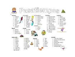 Ap Spanish Triangulo Pasatiempos Teaching Spanish Ap Spanish Language Ap Spanish