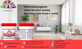 Painter applying paint in a building