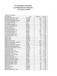 We would like to show you a description here but the site won't allow us. Pricelist 13 Juli 2020 Rtt Medicine