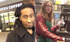 Black comedian demands free Starbucks coffee in prank video