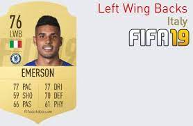 Estadísticas globales de emerson palmieri en premier league 2020/21. Emerson Palmieri Dos Santos Fifa 19 Spieler Statistik Card Preis
