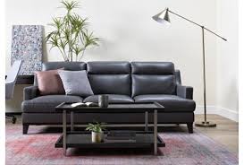 This living room furniture style offers versatile modular design, a plus if you enjoy rearranging your decor. Kathleen Dark Grey Leather 91 Sofa Living Spaces