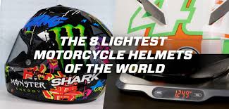 the 8 lightest motorcycle helmets of the world motocard