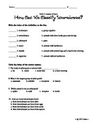 Work sheet on introduction to inverta brate / introducing yourself worksheets and online exercises : Invertebrates Questions And Answers Pdf Grade 4