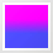Html, css or hex color code for color hot pink is #ff69b4. Neon Blue And Hot Pink Ombre Shade Color Fade Art Print By Podartist Society6