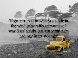 Luke combs ' latest album has only been out since early november, but the country star is already hard at work on new music. Just The Sight Of You And My Hearts A Ragibg Storm Hurricane By Luke Combs Country Music Quotes Country Music Lyrics Country Song Lyrics