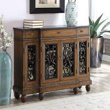 Topeakmart wood bathroom floor cabinet, free standing storage cabinet with 3 drawers and cupboard, hallway/entryway cabinet, living room accent furniture, gray 4.5 out of 5 stars 102 $87.99 $ 87. Ornately Decorated With Sophisticated Black Accents This Tournai Hallway Cabinet By Furniture Hallway Cabinet Rustic Dining Furniture Outdoor Dining Furniture