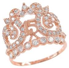 The fifteenth birthday girl, called quinceañera, in some areas of latin america, the festival of the 15th birthday. Ethnic Regional Tribal White Gold Quinceaa Era 15 Aa Os Conora Red White Cz Crown Ring Jewellery Watches Vishawatch Com