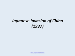 Having already seized and annexed china's manchurian region (1931) and jehol province (1933), the japanese were waiting for a pretext to invade and occupy the whole of china. Ppt Japanese Invasion Of China 1937 Powerpoint Presentation Free Download Id 142131