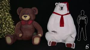 Maybe you would like to learn more about one of these? Teddy And Mr Polar Bear 3d Fiberglass Christmas Decorations Christmas Designers Youtube