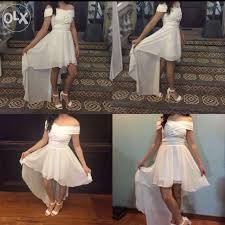 White Tube Dress For Prom Debut Women S Fashion Clothes Dresses Skirts On Carousell