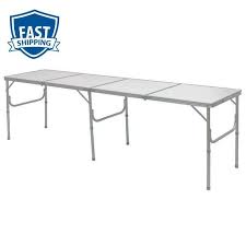 8 Folding Picnic Camping Table Aluminum Outdoor Portable Aluminium Foldable Doesnotapply Sport Outdoor