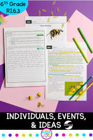 How do the authors support the claim in this passage? 6th Grade Passages Individuals Events Ideas Teaching Reading Reading Workshop Elementary Reading