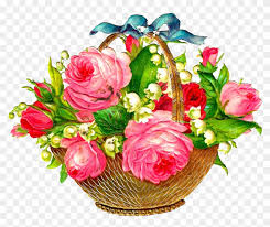 Download image printable rose flower basket scrapbooking clip art mothers day���������. Flower Basket Clipar Clip Art Library Colorful Bouquet Of Flowers Free Transparent Png Clipart Images Download