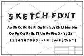 Black Sketch Font On Blueprint Plan With Images Blueprints Outline Fonts How To Plan