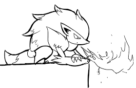 A pokémon of fire, darmanitan. Zoroark Burns A Flower Weasyl