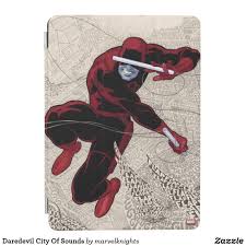 Daredevil City Of Sounds Ipad Air Cover Zazzle Com In 2020 Marvel Daredevil Text Art Comic Poster