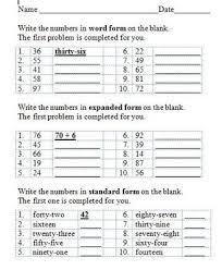 Exploring Word Expanded And Standard Form For 2 Digit Numbers From Bevspector On Teachersnotebook Com 8 Pages