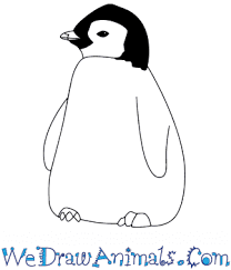 This cartoon penguin is one of the easiest things to draw. How To Draw A Baby Emperor Penguin