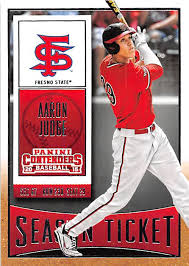 We did not find results for: Aaron Judge Baseball Card Fresno State University Bulldogs New York Yankees 2015 Contenders 3 Rookie