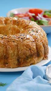 Spinach And Feta Filo Bundt Cake Recipe Video Recipe Video Cooking Recipes Food Recipes