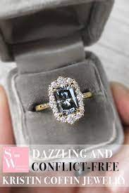 Ethical And Conflict Free Rings Of Kristin Coffin Jewelry Strictly Weddings Conflict Free Ring Rose Shaped Engagement Ring Jewelry