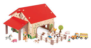 Janod J06483 Ferme Happy Farm Bois Amazon Fr Jeux Et Jouets Ferme En Bois Mobilier De Salon Jouet Enfant