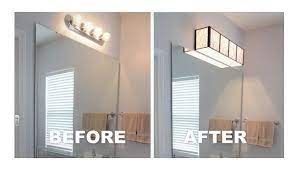 Install A Bathroom Light Yourself Louie Lighting Blog Lighting Makeover Diy Bathroom Vanity Bathroom Makeover