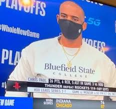 Thunder S Chris Paul Wears Bluefield State Sweatshirt After Nba Win Sports Bdtonline Com