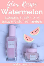 The Glow Recipe Watermelon Mask Is An Awesome Korean Skincare Product There Is A Reason Why This Face Mask An Moisturizer How To Grow Eyebrows Korean Skincare