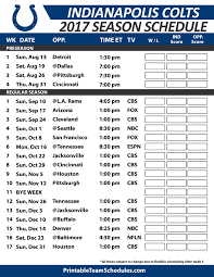 Indianapolis Colts Football Schedule 2017 Pittsburgh Steelers Schedule Cleveland Browns Schedule Indianapolis Colts Football