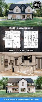 2 Story Modern Farmhouse Style Plan Banyon Hills House Plans Farmhouse Modern Farmhouse Plans House Blueprints