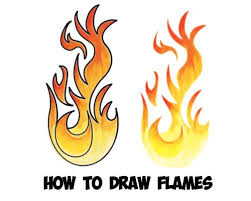 How To Draw Flames And Drawing Cartoon Fire Drawing Tutorial How To Draw Step By Step Drawing Tutorials Fire Drawing Drawing Tutorial Drawing Flames