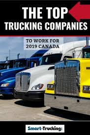 The Top Trucking Companies In Canada To Work 2019 If You Re A Truck Driver In The Market For A New Truck Driving Jo Driving Jobs Truck Driving Jobs New Trucks