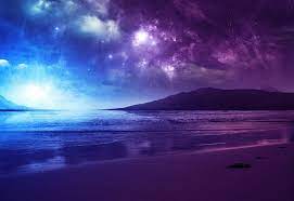 Blue And Purple Beach Sunset Beach Sunset Images Blue Sunset Fantasy Art Landscapes