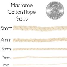 5mm pure cotton macrame rope 50m roll