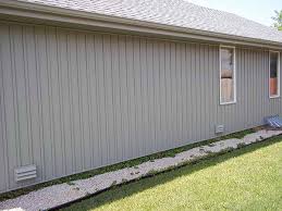 If you don't want to have to worry about the upkeep then vinyl siding is the best choice as vinyl siding won't warp or rot and never needs painting. Verticle Vinyl Siding Siding Springfield Missouri