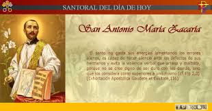 Misioneros De La Palabra Divina Santoral San Antonio Maria Zaccaria Santoral San Benito Abad San Benito