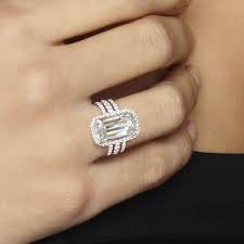 Ashoka Diamond Three Row Jamie Ring By William Goldberg Ashoka Diamond Wedding Rings Engagement Diamond