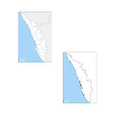 Kerala map high resolution stock photography and images alamy. Kerala Political Physical Map August School Office Stationery