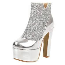 Neupreis 100€, sehr guter zustand. Ankle Boots In Silber Fur Frauen Damenmode In Silber Bei Fashn De